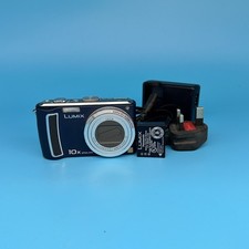 Panasonic Lumix DMC-TZ5 9.0MP Digital Camera With Charger, Blue - Tested