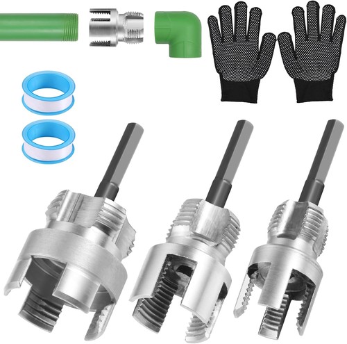 3pcs pvc pipe threader - pvc,