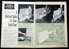 Sliding Vertical TABLE SAW JIG