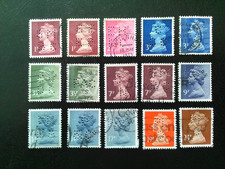 G B  USED PERFIN  STAMPS