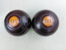Pair of vintage Bowling Woods