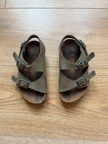 Milano khaki leather sandals - milano, |