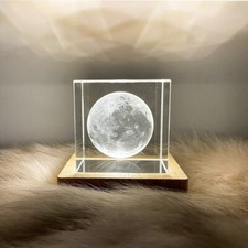 USB 3D Moon Night Light Cube