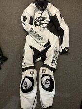 ARLEN NESS White Leather One Piece Race Suit Euro 38 (see size in description)