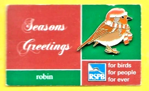 Rspb pin badge - badge, christmas
