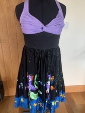 Pinup Girl Clothing Couture Jenny Dress Mermaid Under The Sea ( No Belt) Size M