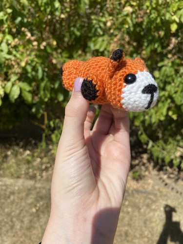 Crochet fox plushie - fox, stuffed