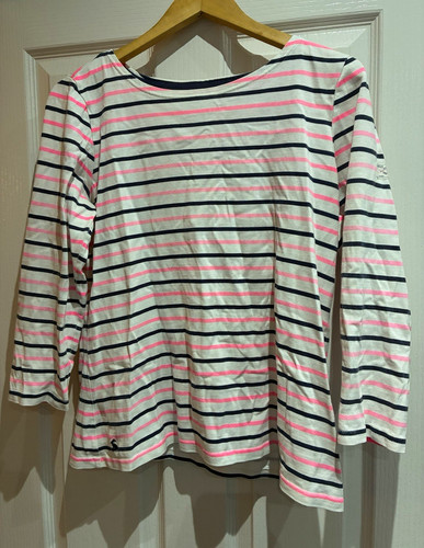 Joules white pink - white, striped