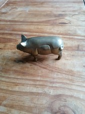 Vintage Heavy Brass Pig