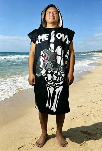 Gaming hooded towel - towel, poncho
