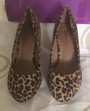 Dolcis faux fur leopard Heels
