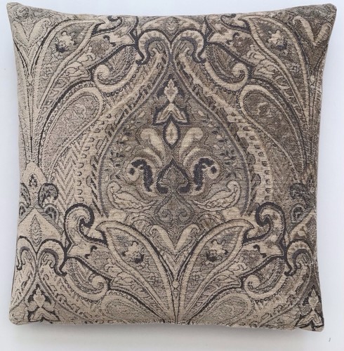 Damask beige navy alexa - &,