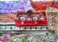 Sparkly Indian Sari Fabric
