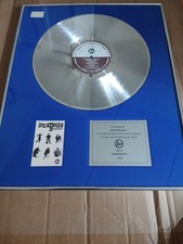 INCOGNITO POSITIVITY ALBUM SILVER LP RECORD PRESENTATION DISC FRAMED+WALL HOOK