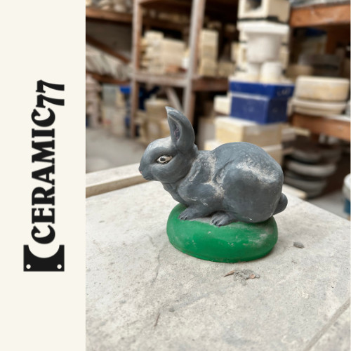 Ceramic rabbit bunny - rabbit,