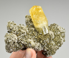Calcite with Pyrite -