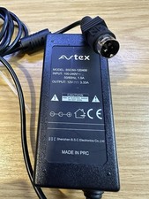 Genuine AVTEX 240V AC Mains Power Lead Plug Adaptor for 3 pin  Connection Models
