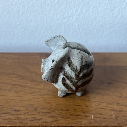 Mini studio pottery piggy - pottery, bank