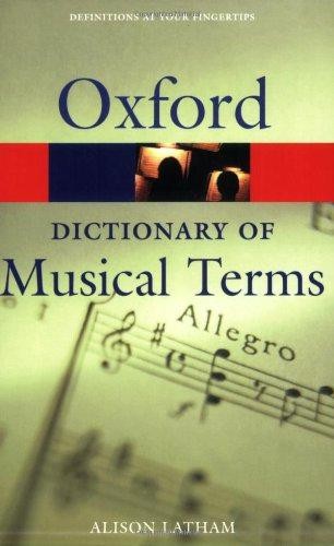 Oxford dictionary musical - dictionary,