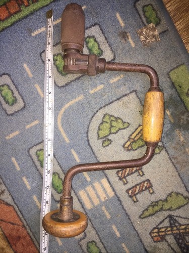 Vintage hand brace - hand, drill