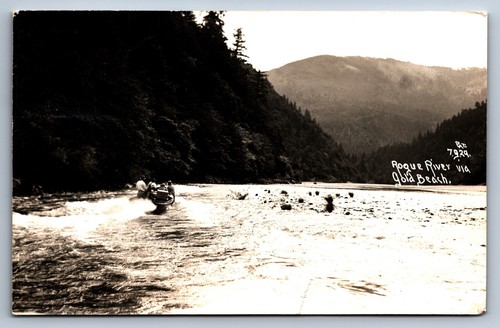 Rppc postcard gold beach - gold,