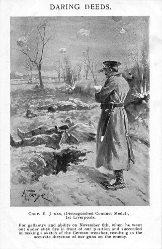 Postcard military wwi - postcard, daring