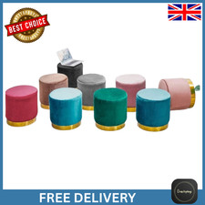 Round Velvet Pouffe stool