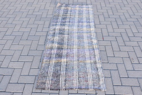 Vintage kilim accent rug - vintage,