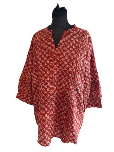 Fabindia printed cotton tunic - printed,