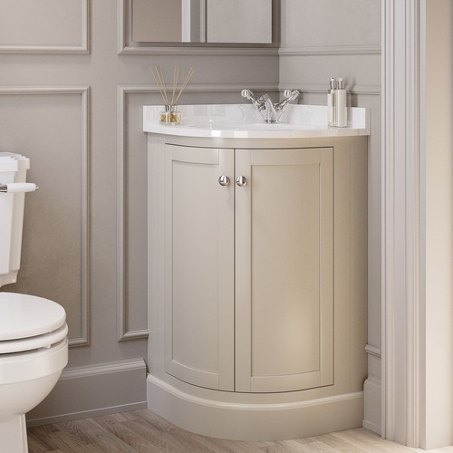 500mm beige curved corner - 500mm,