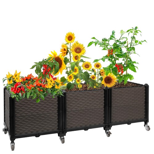 Easyvibe raised metal garden - raised,