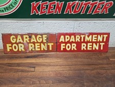 A12- 2 Vintage metal 9 x 3.5"