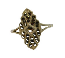 Sterling Silver Art Deco Marcasite Dress Ring Antique c1930 Size R