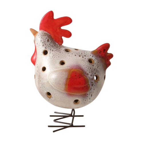 Ceramic cockerel light - ceramic, t-light