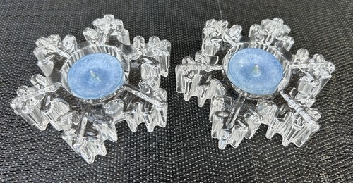 Pair partylite snowflake - pair,