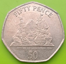 2009 ?? 50p coin GIBRALTAR "CAPTURE OF GIBRALTAR 1704" FIFTY PENCE COIN