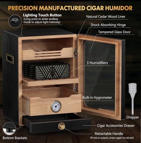 Cigar humidor cabinet light - cigar,