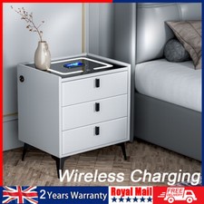 LED Bedside Table with 3