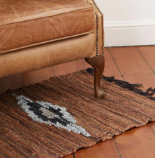 🌟 Recycled Leather Rug