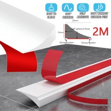 Silicone Shower Tray Sealing Strip Water Barrier Bathroom Edging Seal Trim Strip