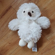 Marks And Spencer M&S Owl Bird White Soft Toy Plush Comforter 04302254  8 inches