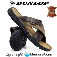 Mens Leather Memory Foam