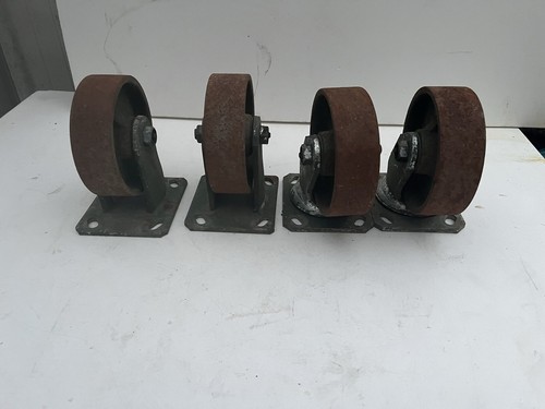 Antique industrial casters lot - industrial,