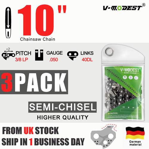 3pack chainsaw chain - 3pack, 10"