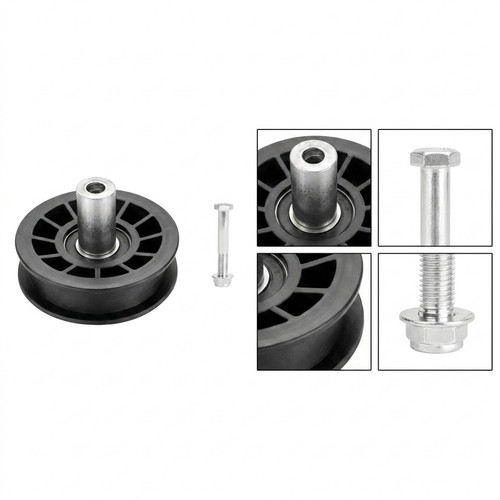 Flat belt pulley - belt, for