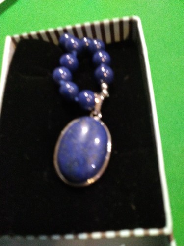 Inch necklace lapis - ,