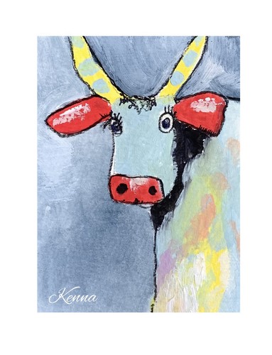 Aceo gouache painting - aceo,