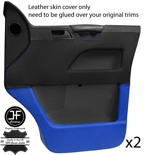 Black blue real - real, leather