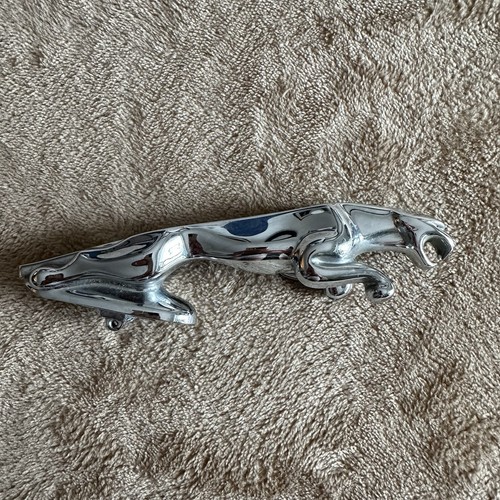 Chrome leaping jaguar hood - leaping,