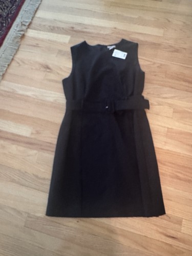 Little black belted dress - black,